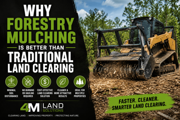 Why Forestry Mulching Is Better Than Traditional Land Clearing